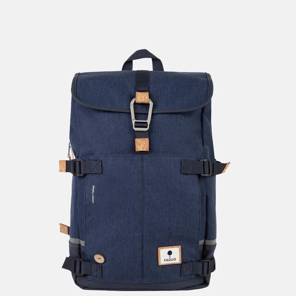 Faguo Commuter rugzak 14 inch navy bij Duifhuizen